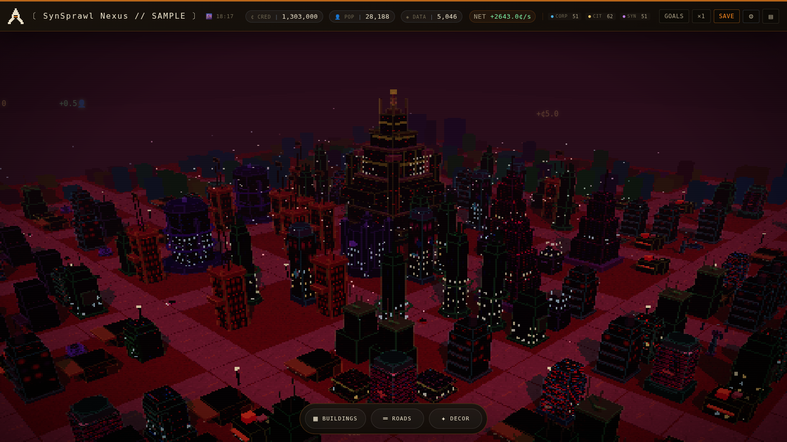Arcology gameplay — dusk